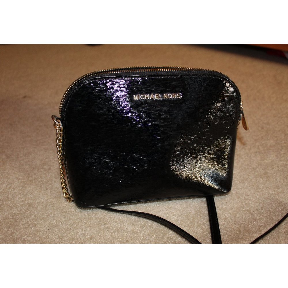 Michael Kors Dome Crossbody Black Purse